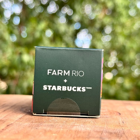 🌿 RARE Starbucks x Farm Rio Cold Cup Keychain Limited Ed. Tropical Banana Print - Picture 4 of 6